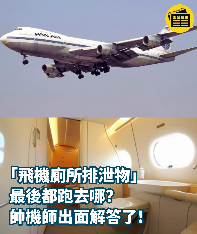 「飛機廁所排泄物」最後都跑去哪？ 帥機師出面解答了