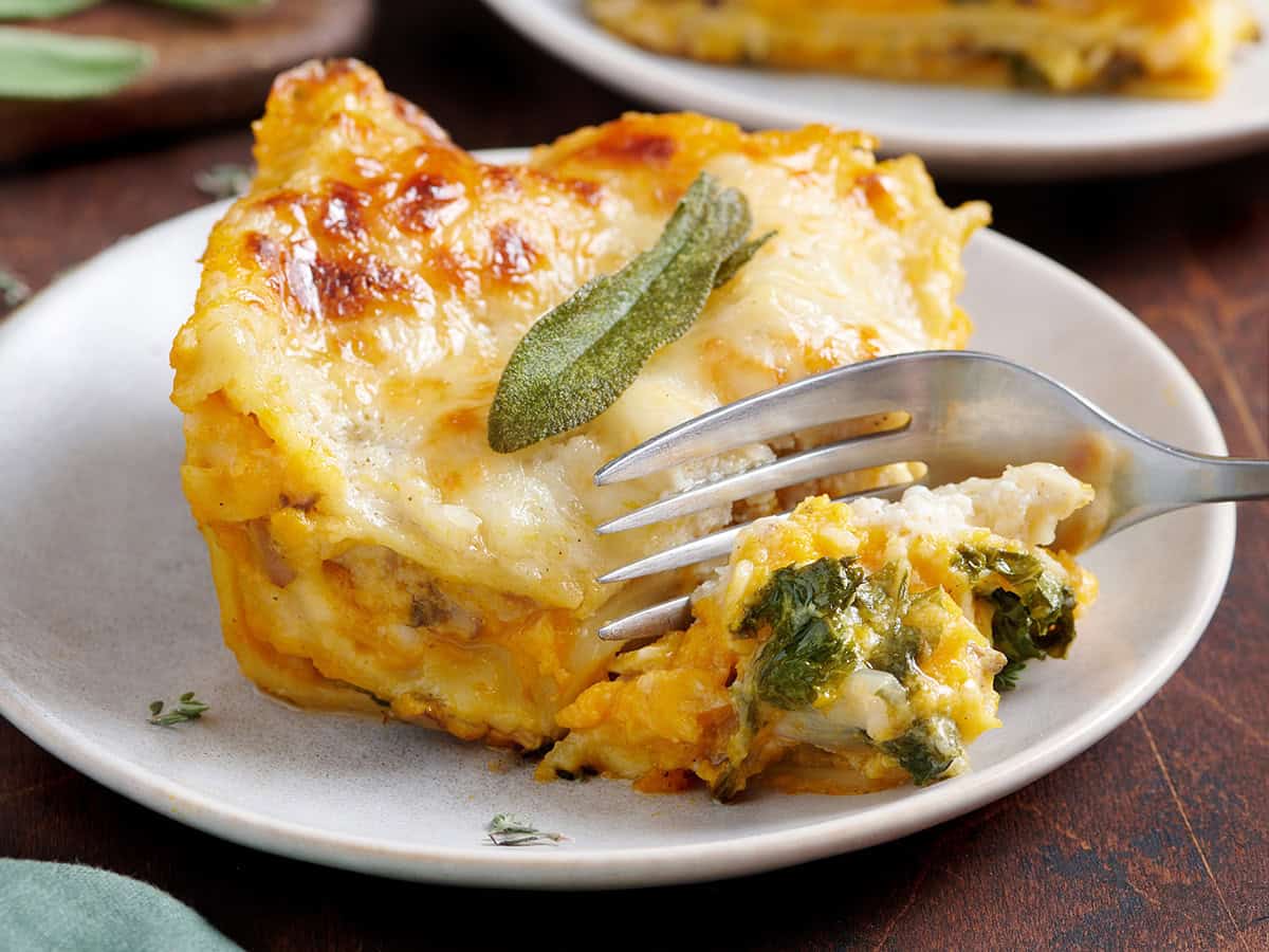 Butternut Squash Lasagna with Sage Brown Butter Béchamel