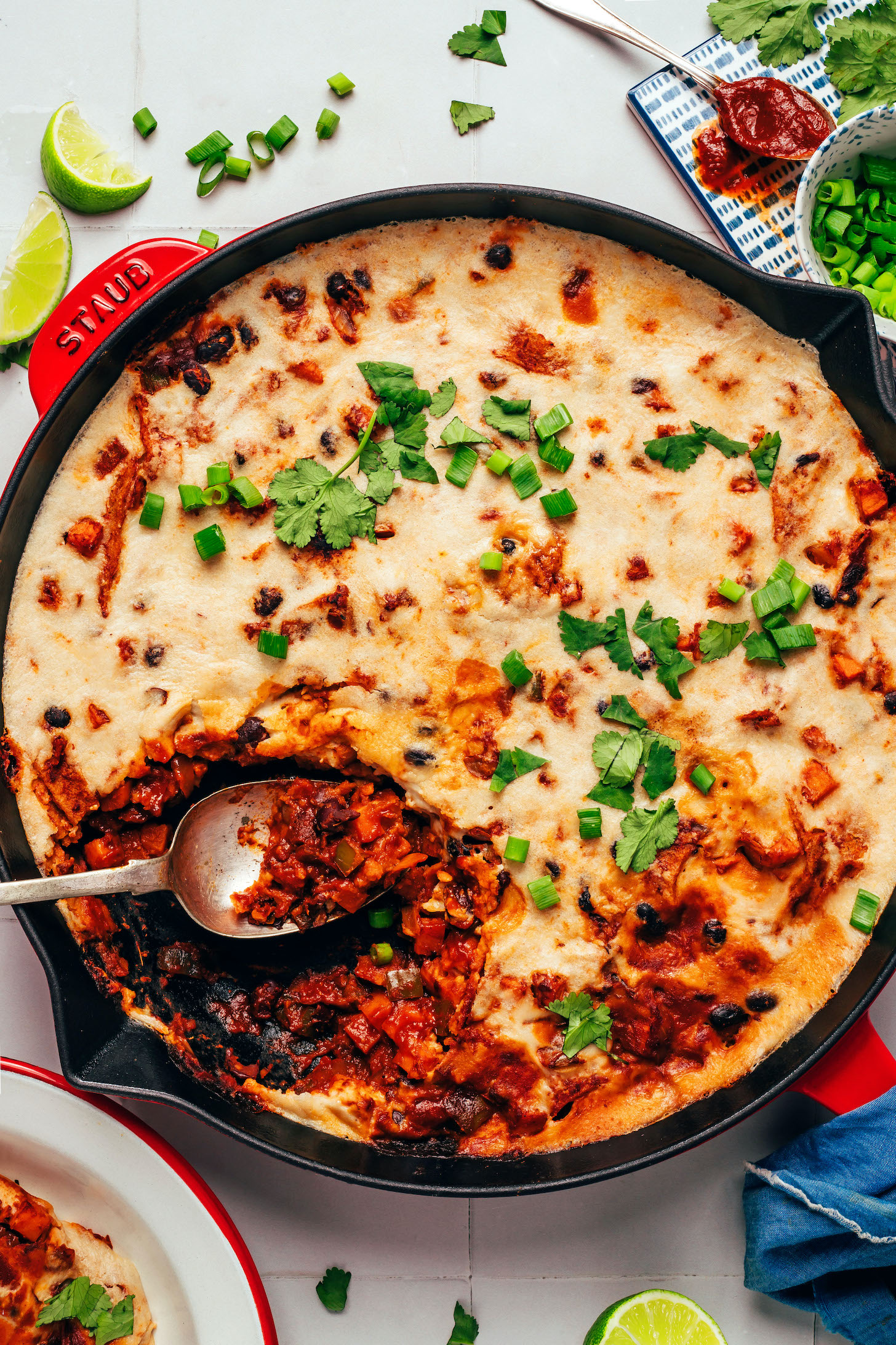 Cheesy Vegan Enchilada Skillet Ready in 30 Minutes