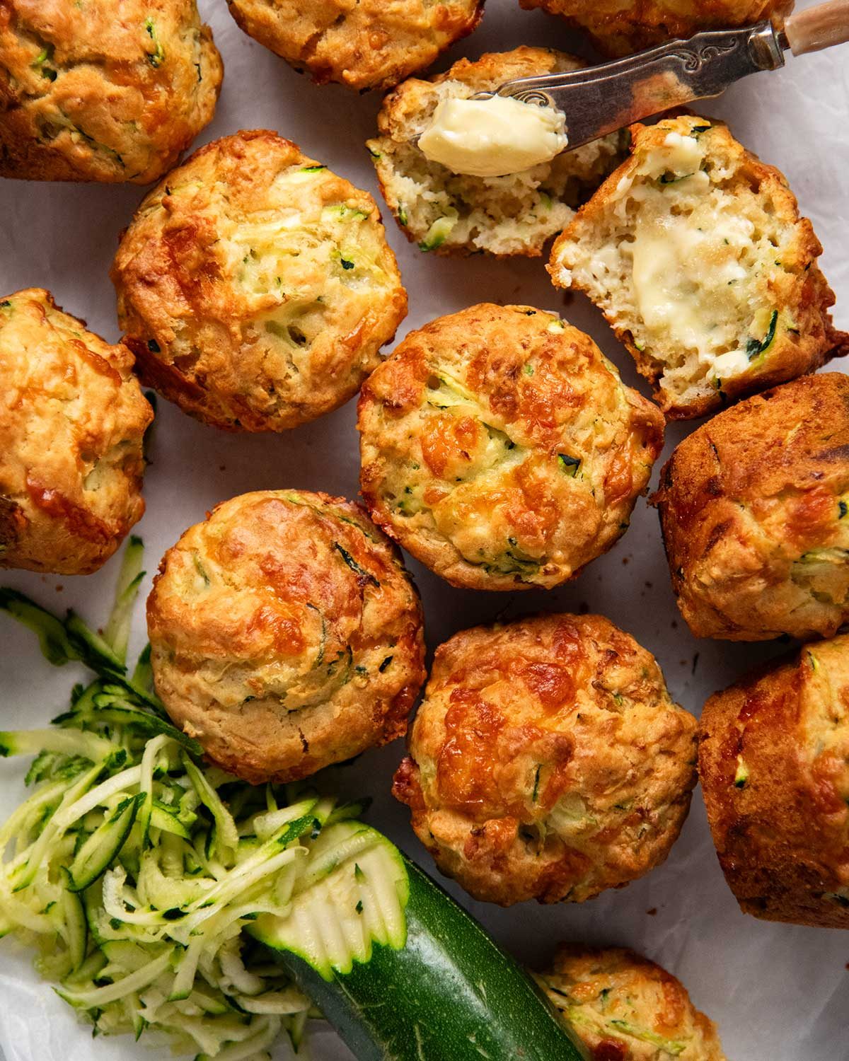 Cheesy Zucchini Muffins: Savoury, Golden, and Stays Fresh 4 Days