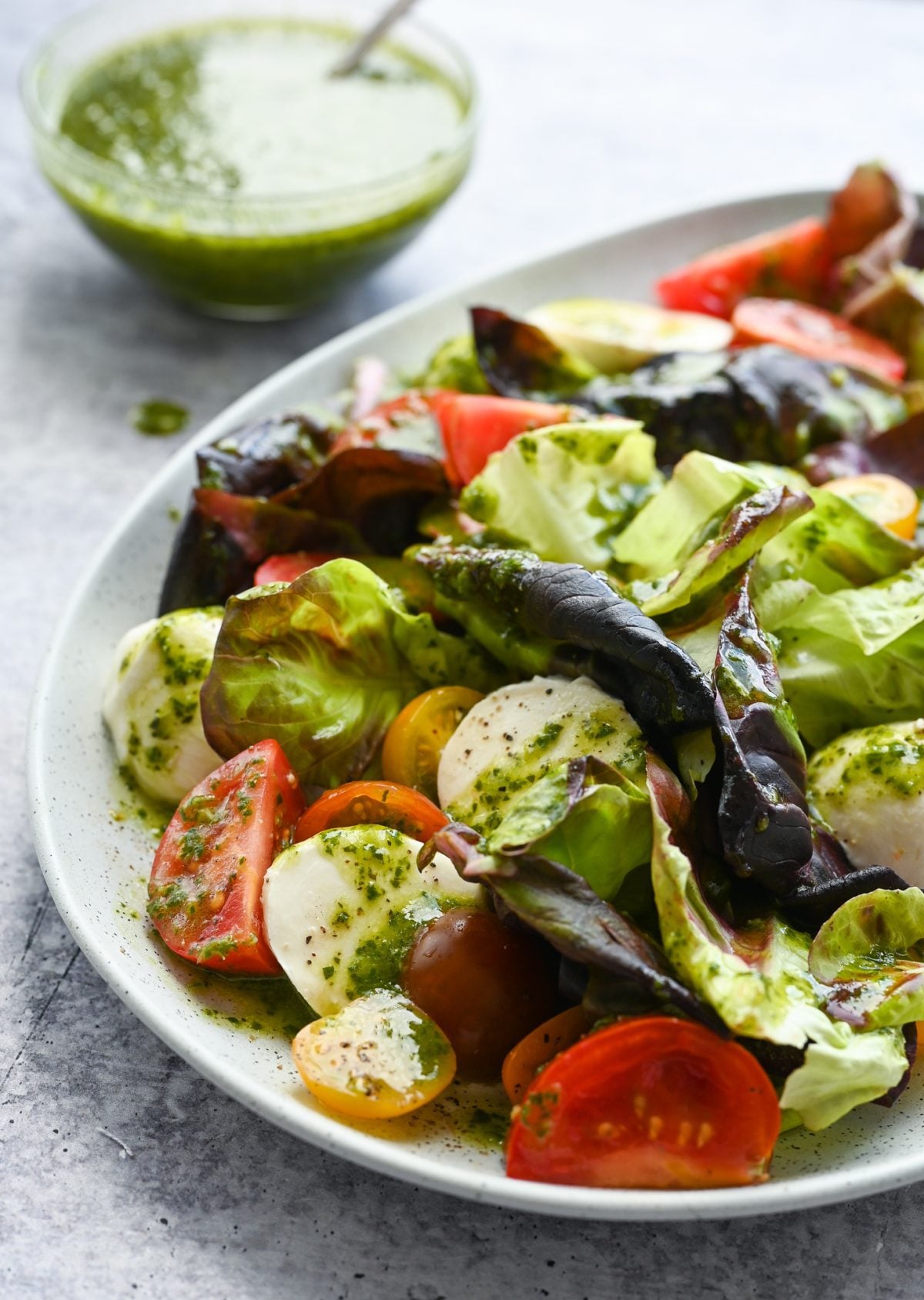 Easy Basil Vinaigrette with Fresh Herbs