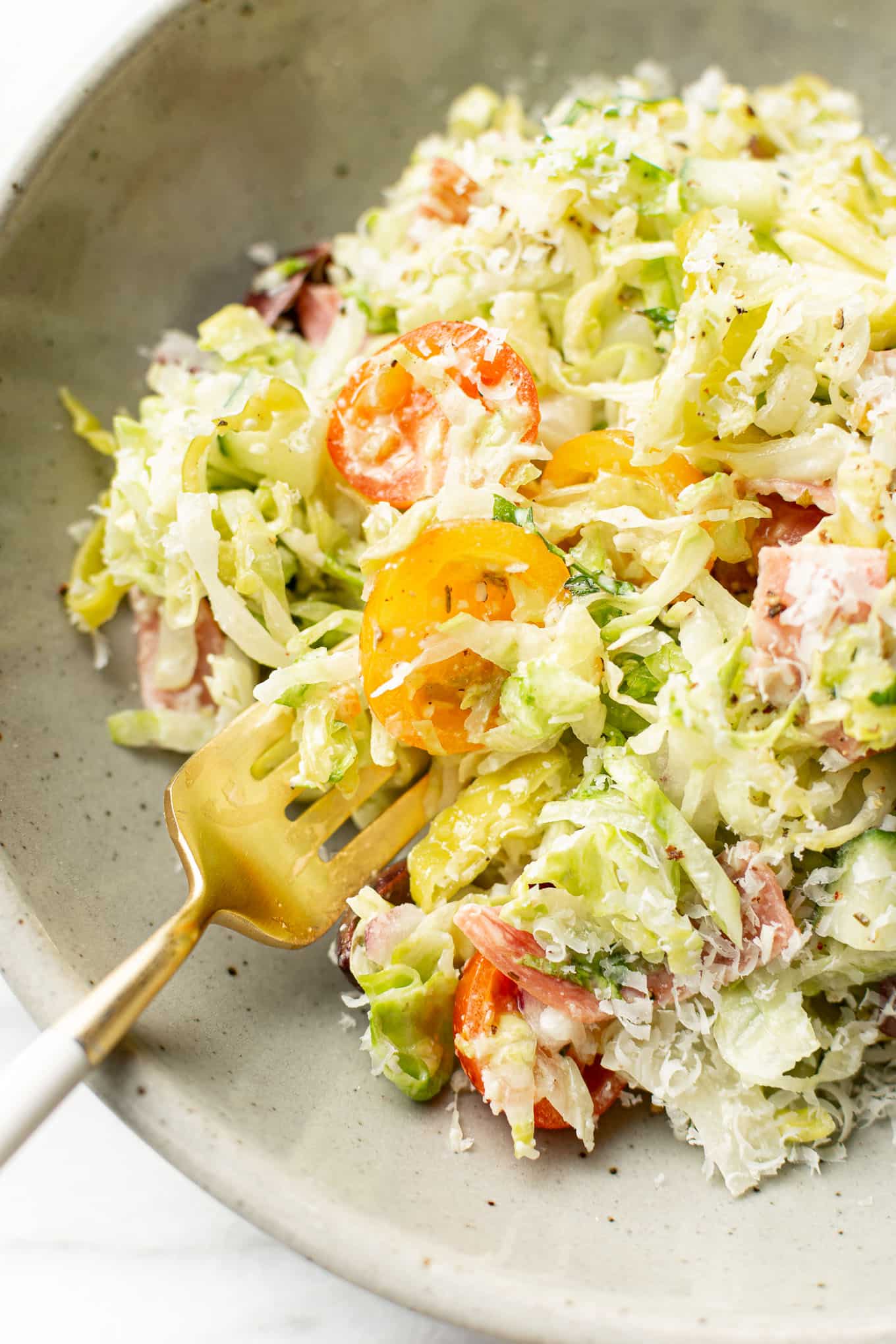 Italian Chopped Salad with Homemade Italian Dressing