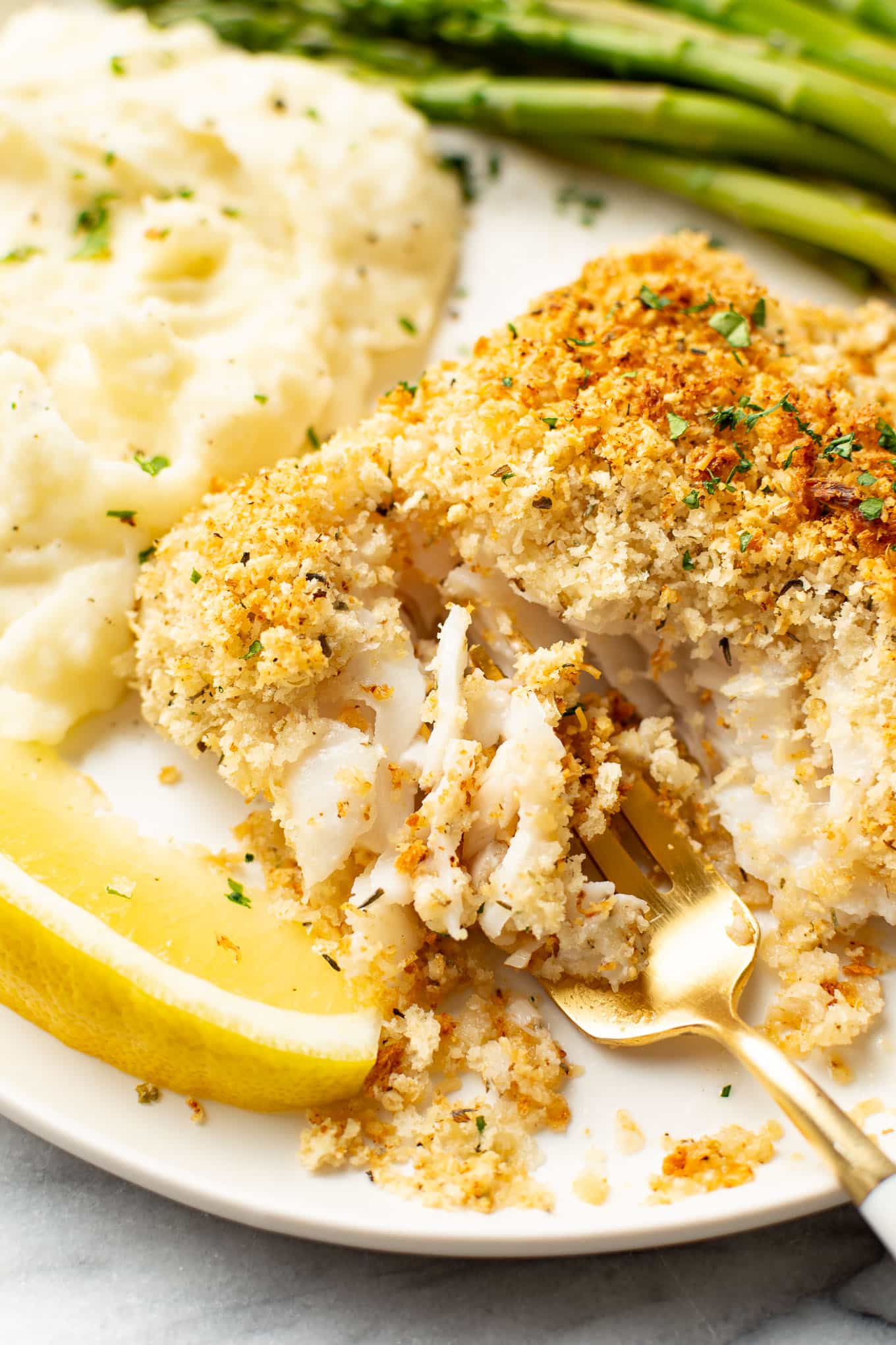 Parmesan Panko Baked Cod
